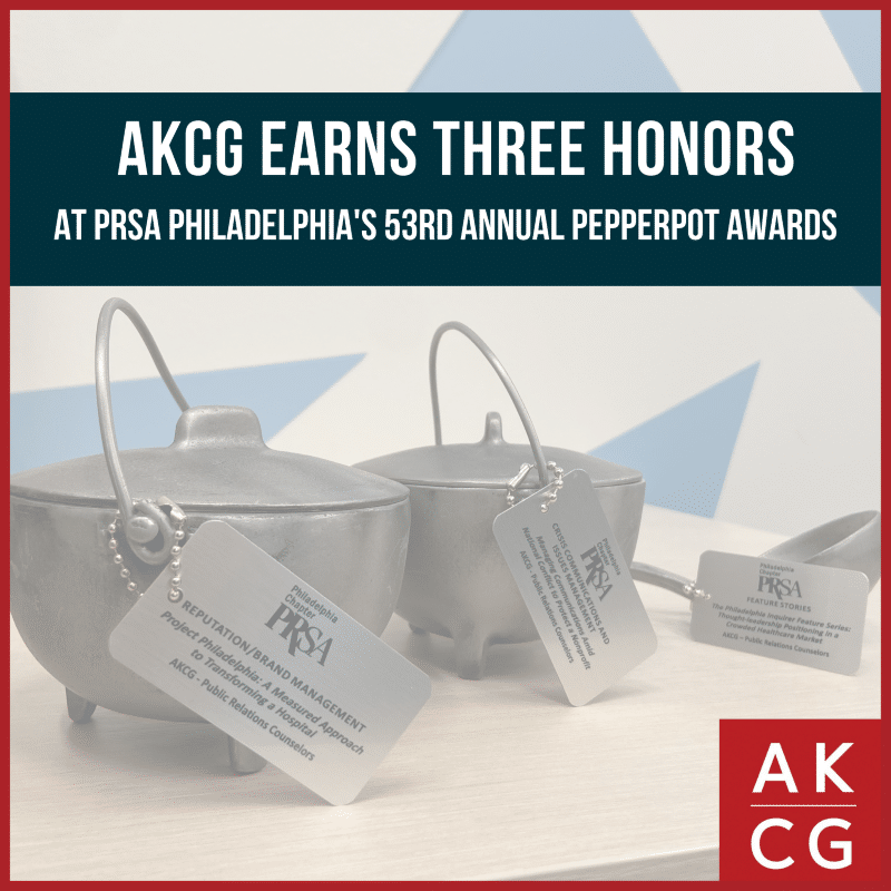 AKCG Earns Three Honors at 53rd Annual Pepperpot Awards