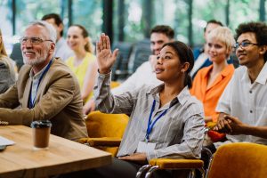 group of people at a conference meeting